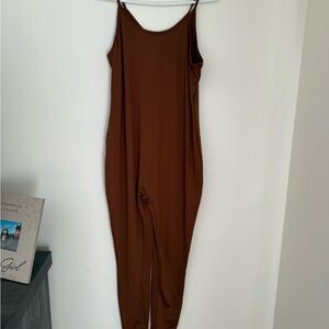 Elegant Brown Jumpsuit